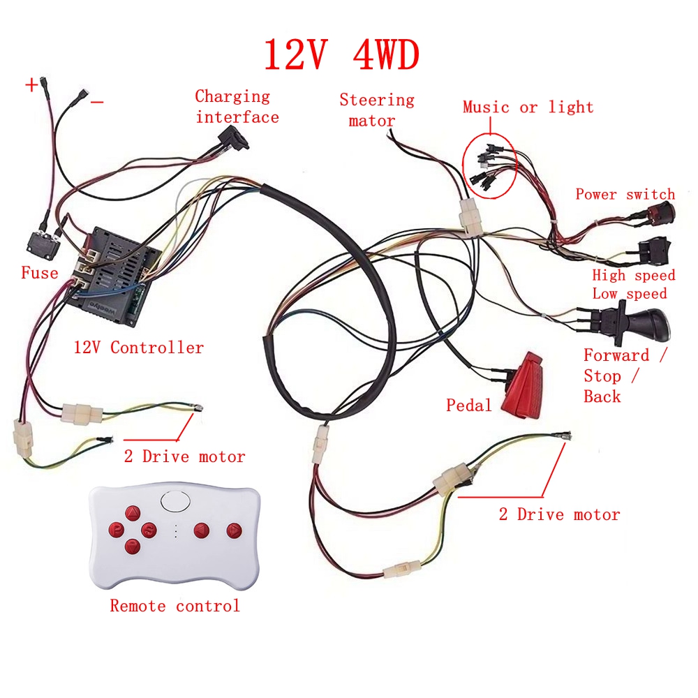 Kids Outdoor Car - Kit de Fil et Joli Modifiés
