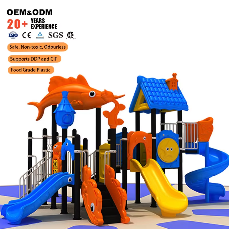 Kids Outdoor Slide Set - Ensemble de toboggans multiples sur le