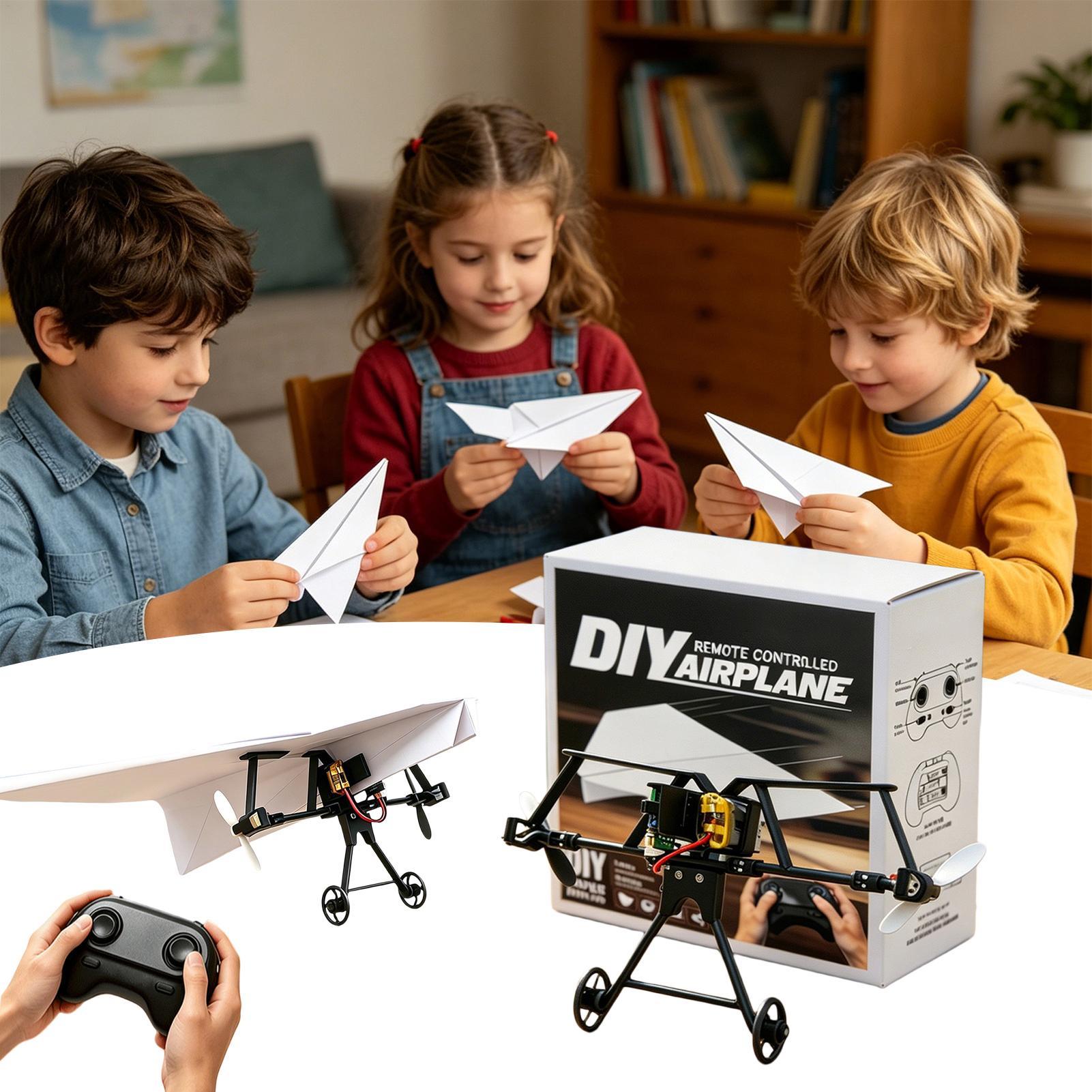 Kids Outdoor Set - Kit d'avion en papier RC à