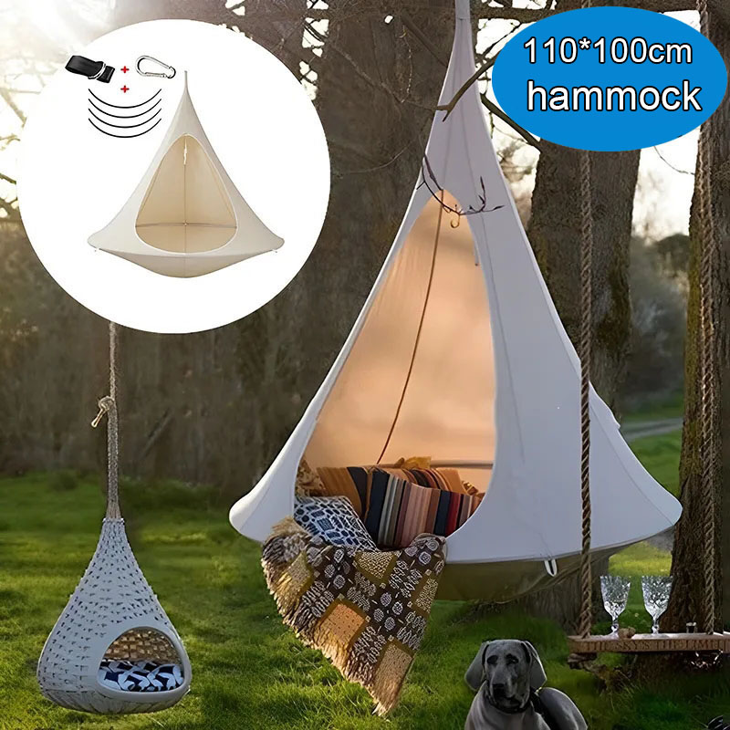 Kids Outdoor Hammock Chair - Hamac double imperméable pour l'extérieur, chaise