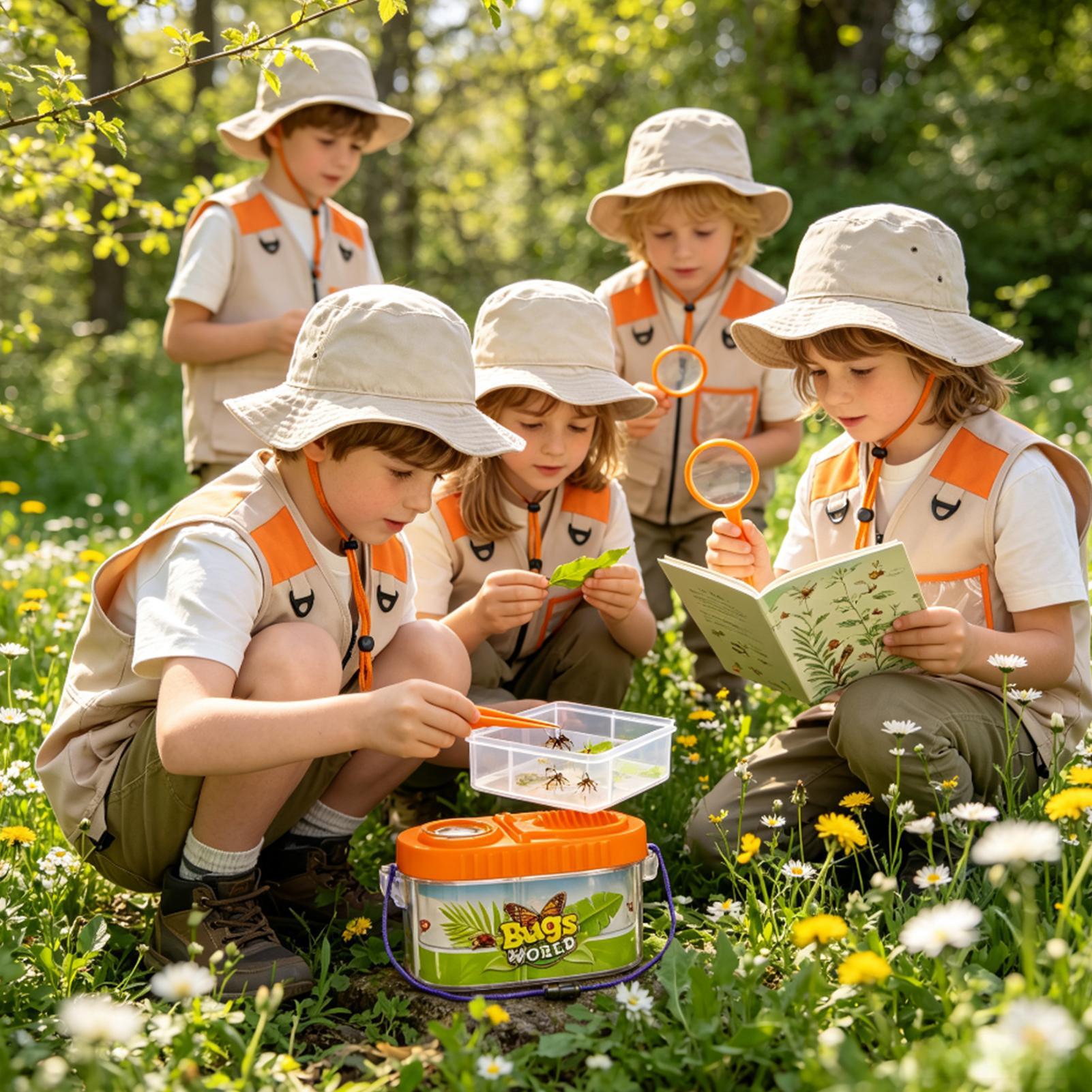 Kids Outdoor Explorer Set - Kit d'aventure pour enfants avec chapeau