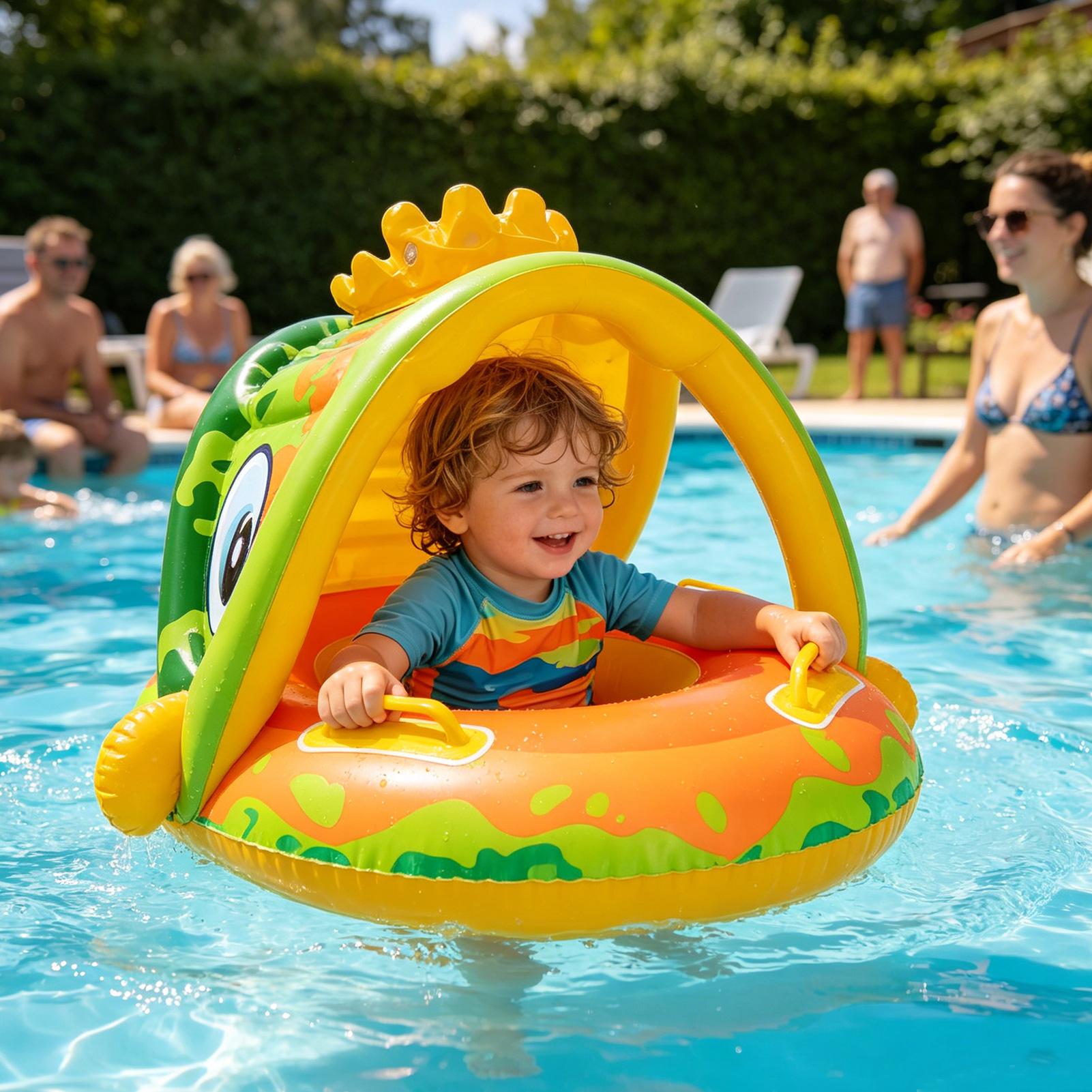 Kids Outdoor Seating - Chaise gonflable pour enfants avec auvent