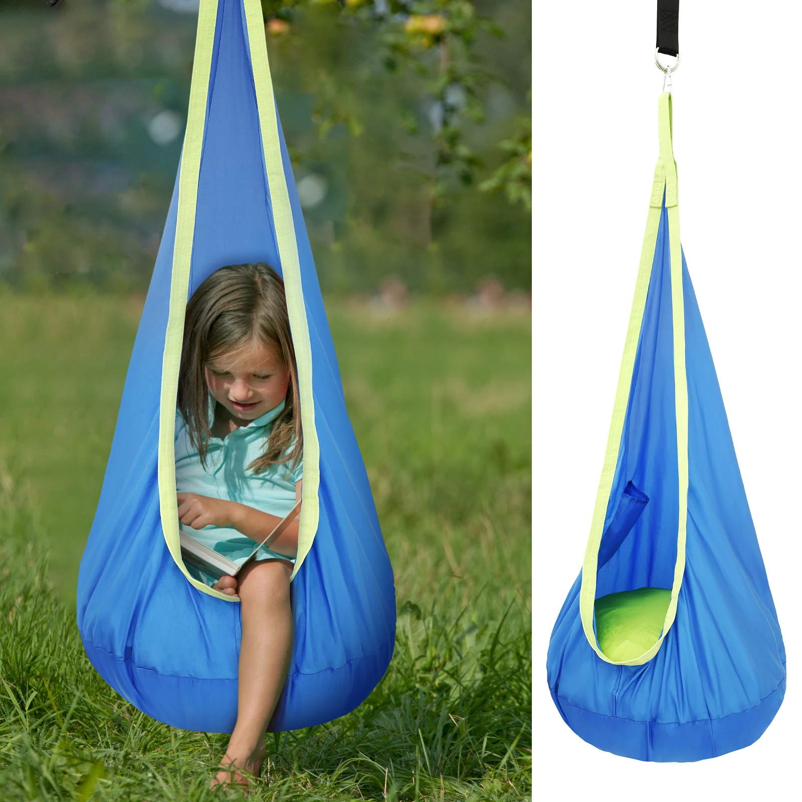 Kids Outdoor Hammock Chair - Chaise balancelle sensorielle pour enfants, siège