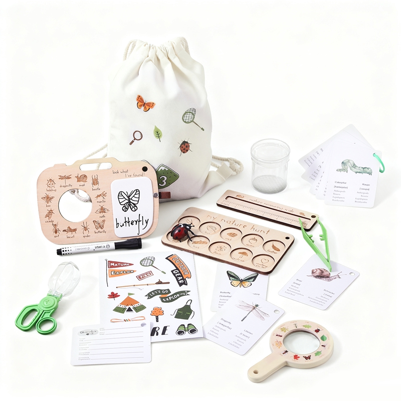 Kids Outdoor Explorer Set - Jouets Montessori pour enfants, ensemble de