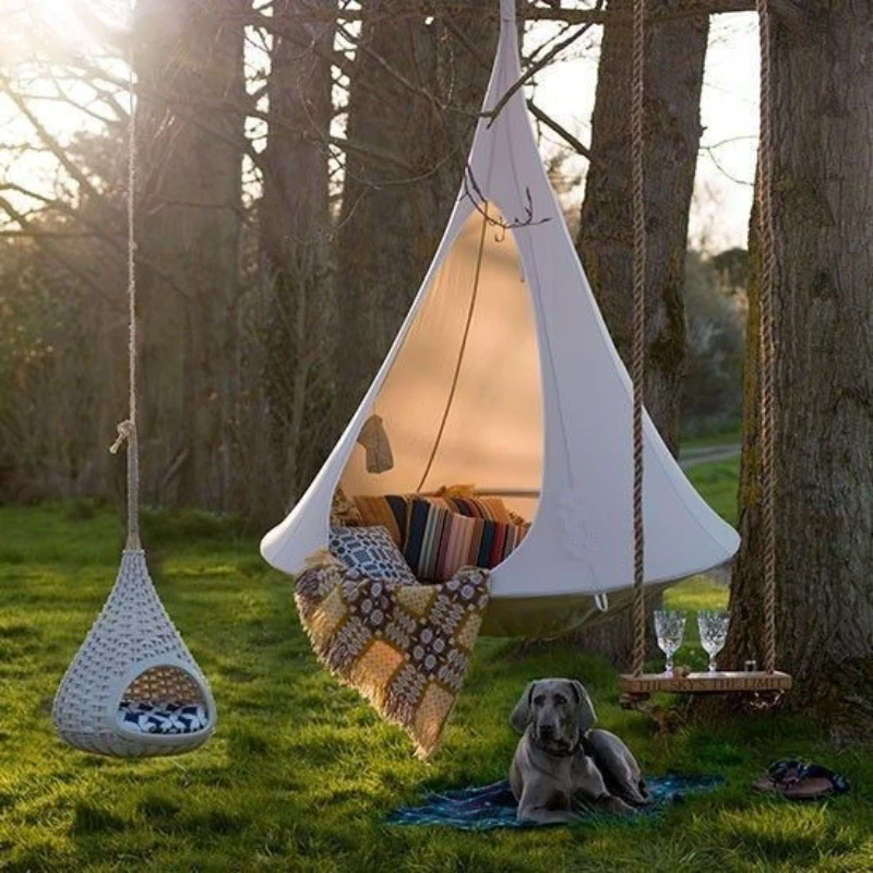 Kids Outdoor Hammock Chair - Balançoire pour enfants, jardin extérieur, camping,