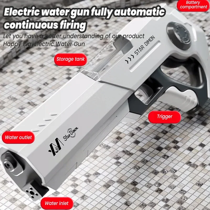Kids Outdoor Gift Ideas - Pistolet à eau électrique automatique pour