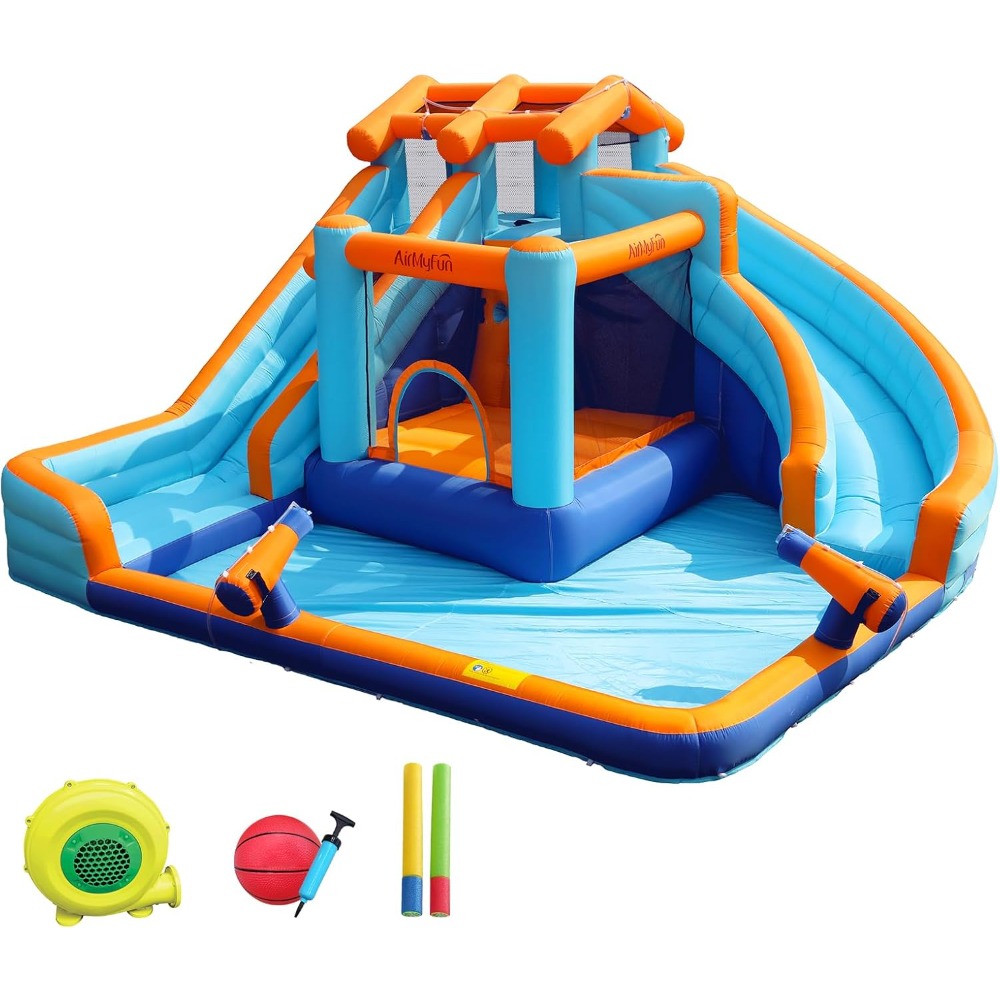 Kids Outdoor Pool - Grand toboggan aquatique avec piscine à