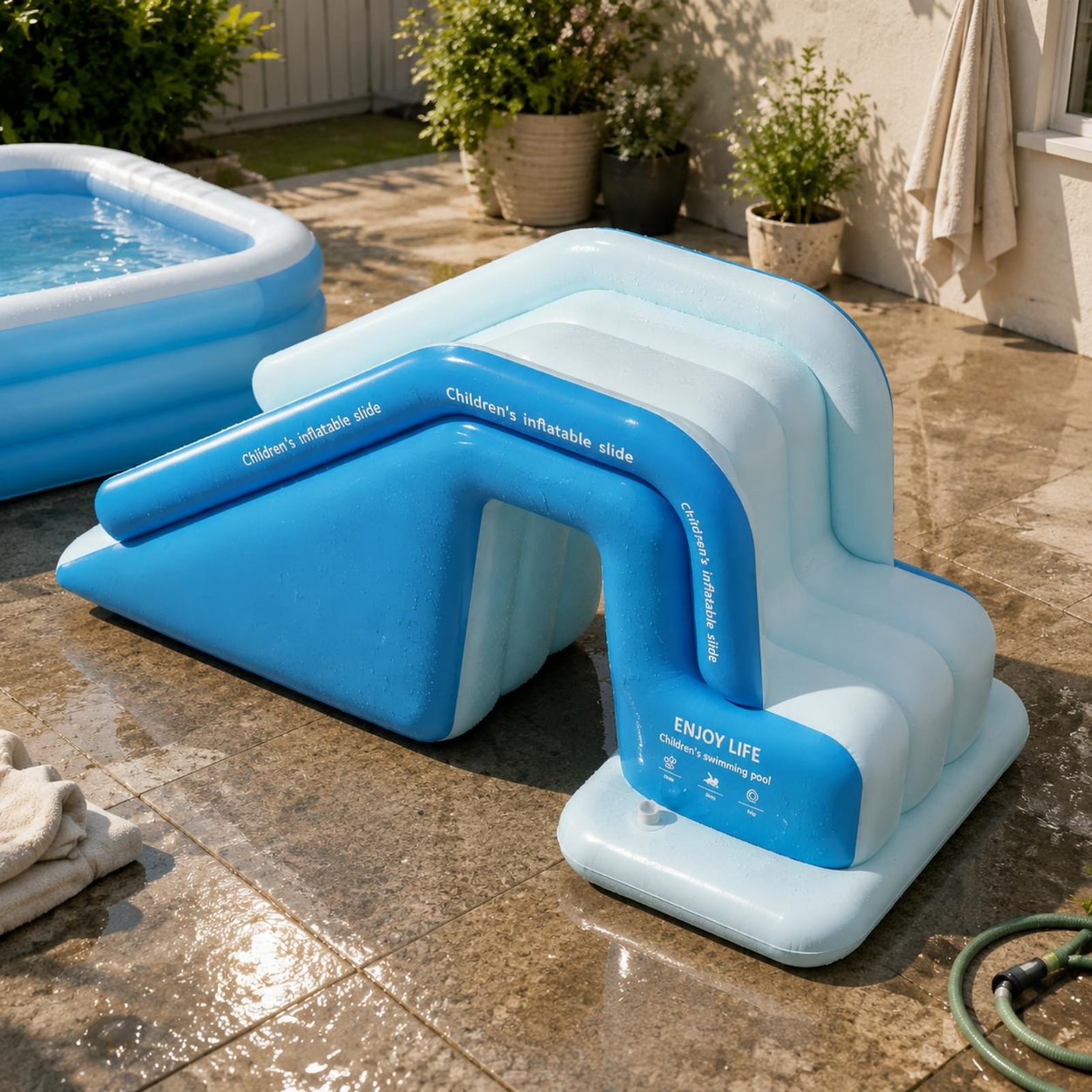 Toboggan gonflable pliable pou - Kids Outdoor Nature Toys avis et prix