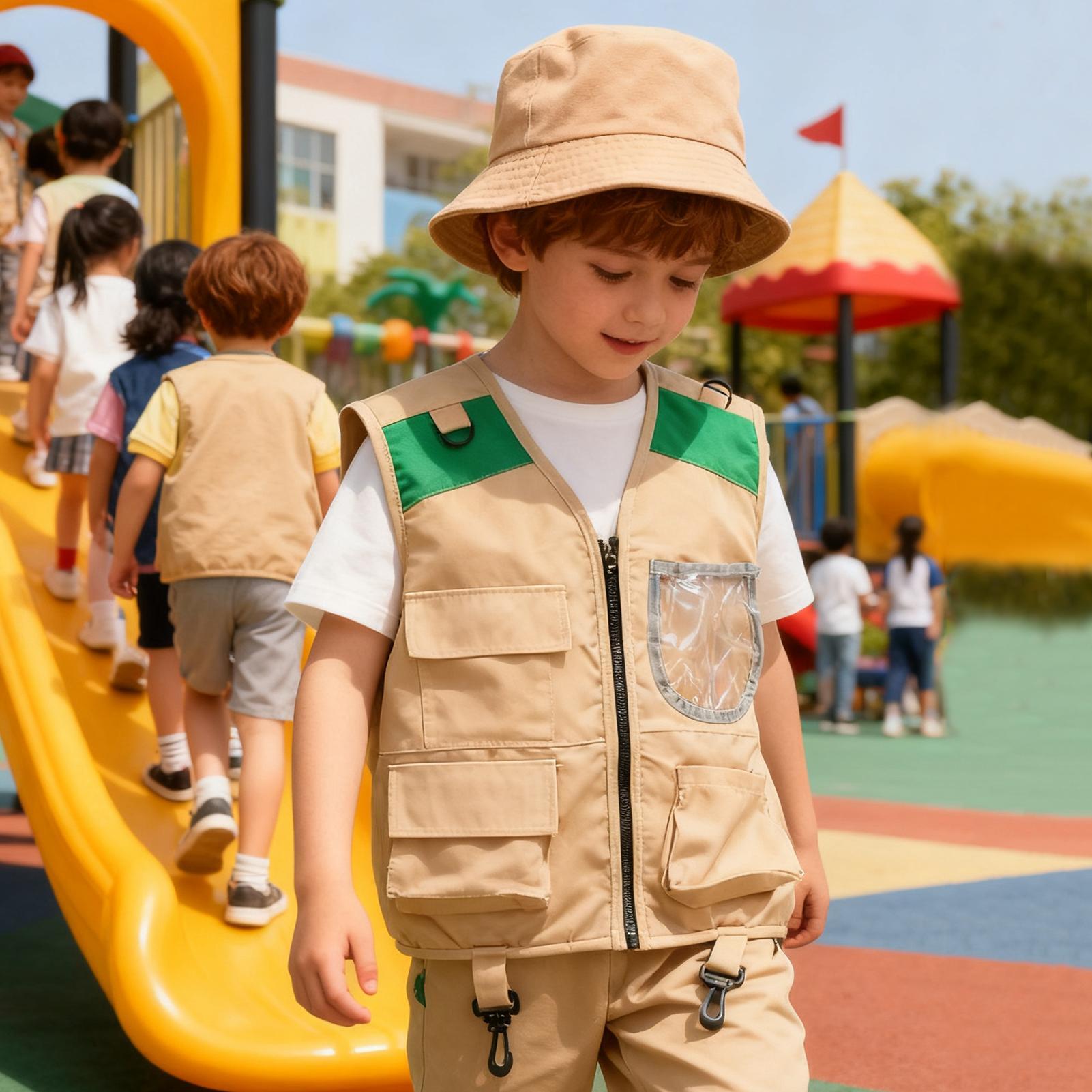 Ensemble chapeau et gilet d'ex - Kids Outdoor Explorer Set avis et prix