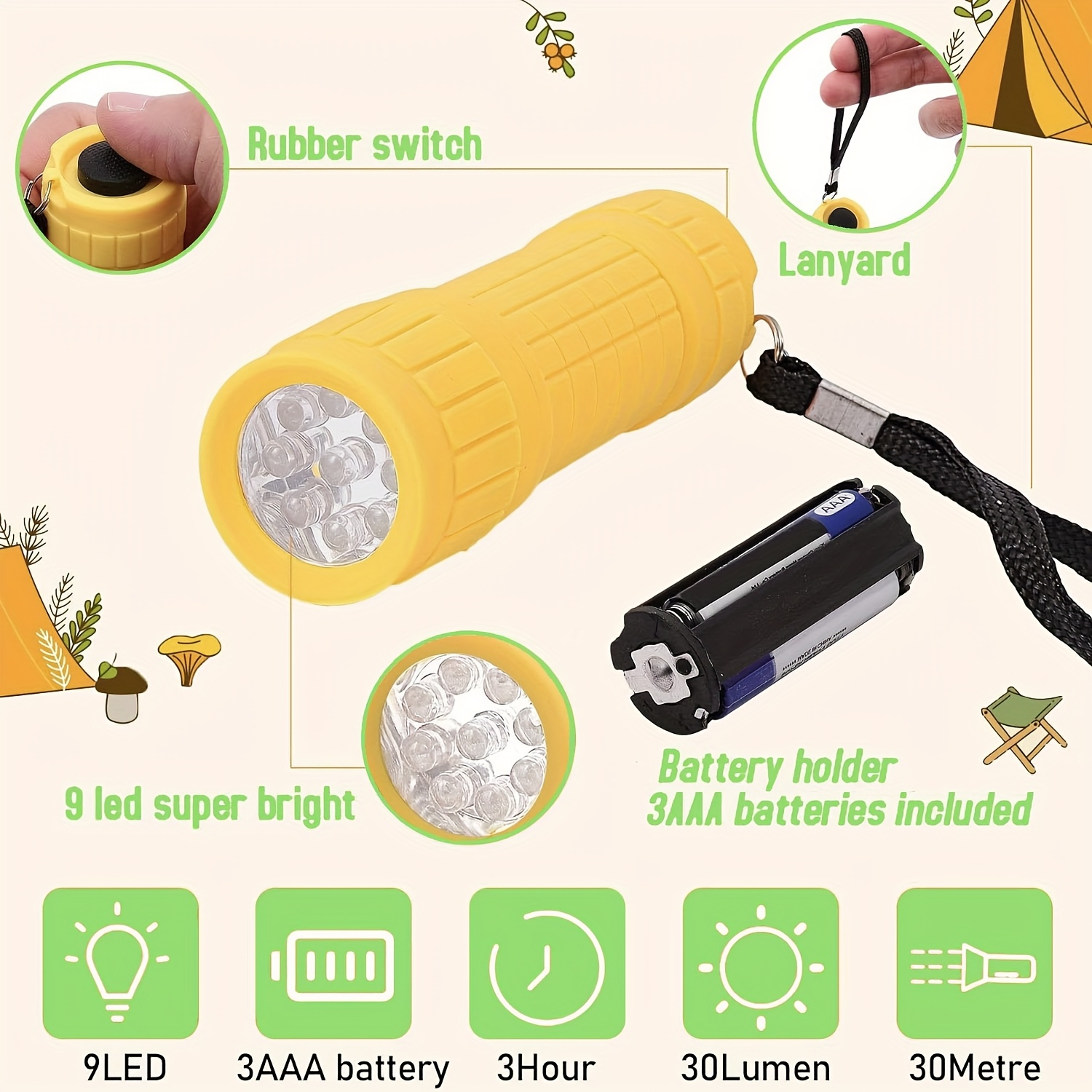 Mini lampe torche portable, ne - Outdoor Kid avis et prix