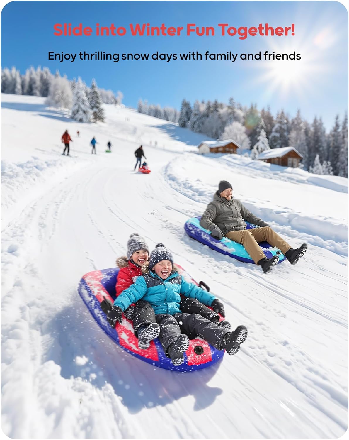 QPAU Luge gonflable en PVC rob - Outdoor Kid avis et prix
