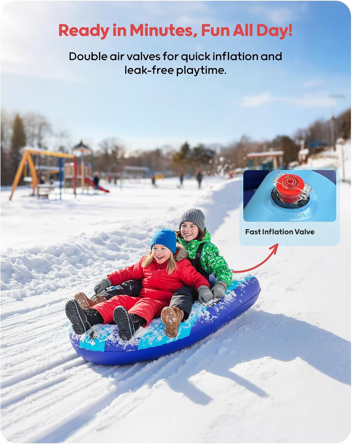 QPAU Luge gonflable en PVC rob - Outdoor Kid avis et prix