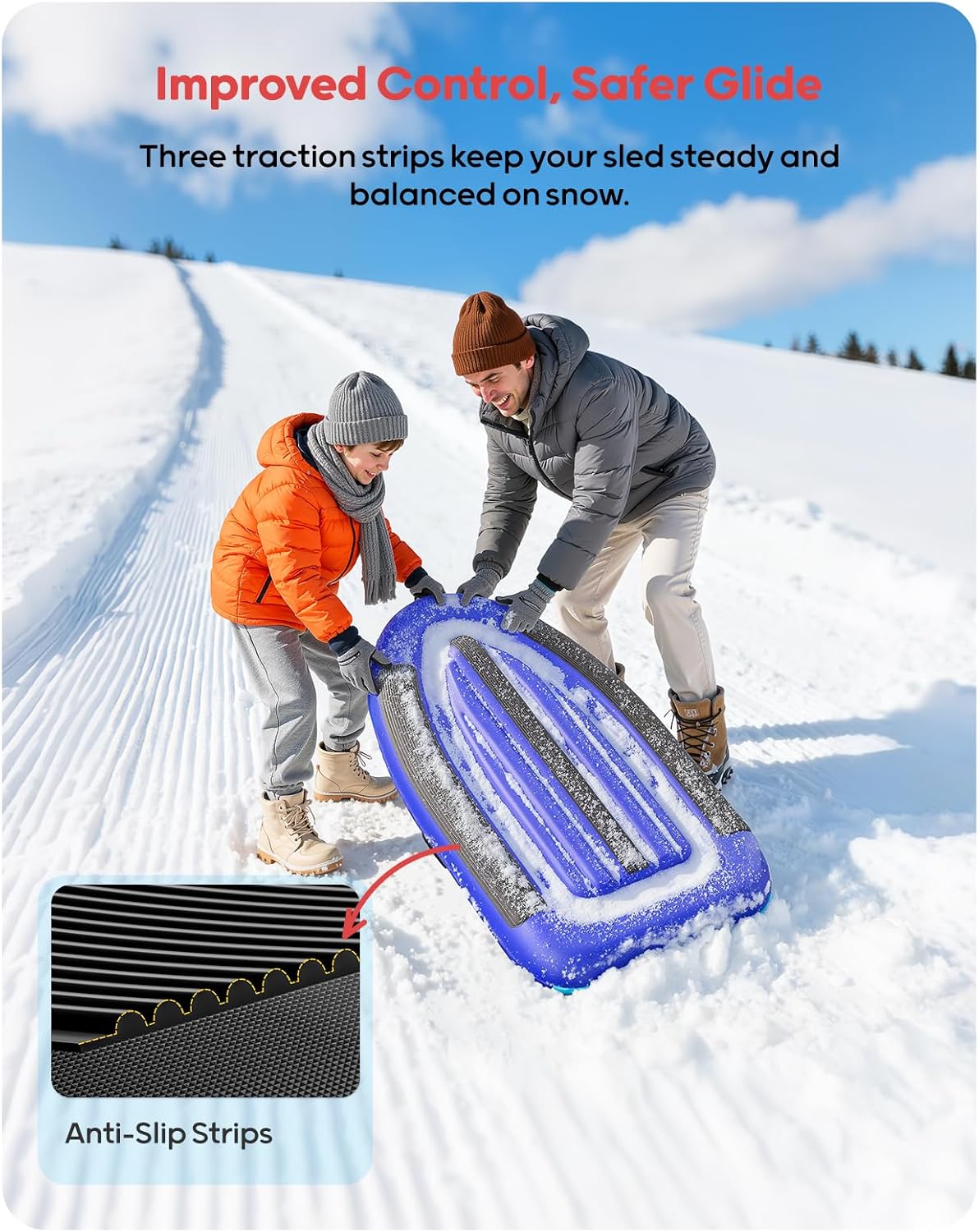 QPAU Luge gonflable en PVC rob - Outdoor Kid avis et prix