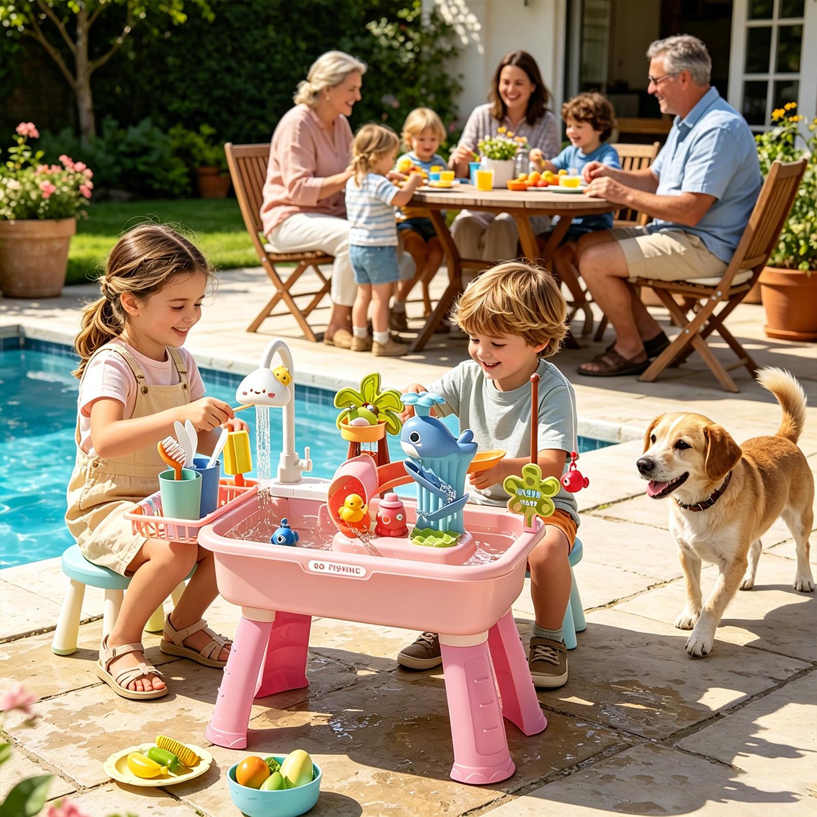Table d'eau pour enfants avec  - Kids Outdoor Play Table avis et prix