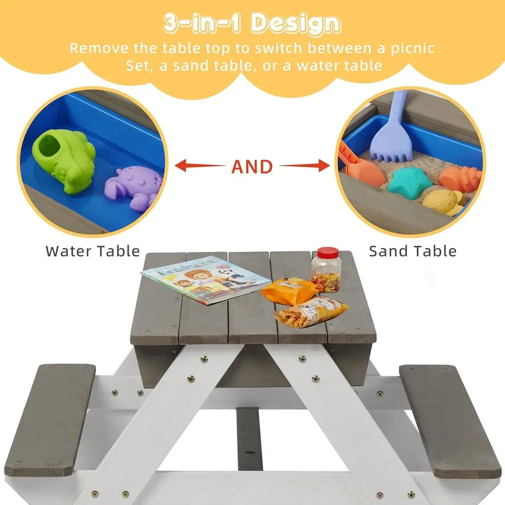 Table de pique-nique en bois c - Kids Outdoor Play Table avis et prix
