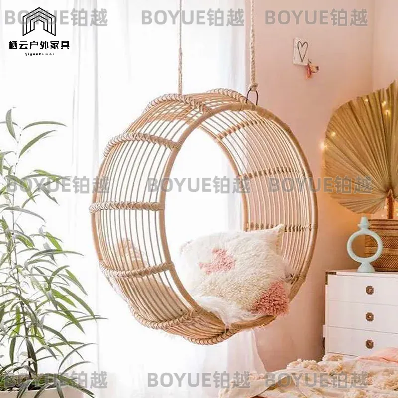 Fauteuil à bascule en rotin d' - Kids Outdoor Hammock Chair avis et prix