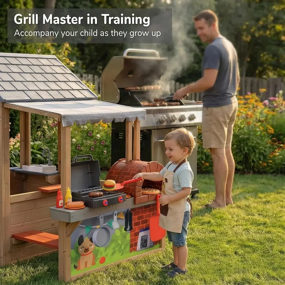 Maison de jeu en bois pour enf - Kids Outdoor Play Table avis et prix