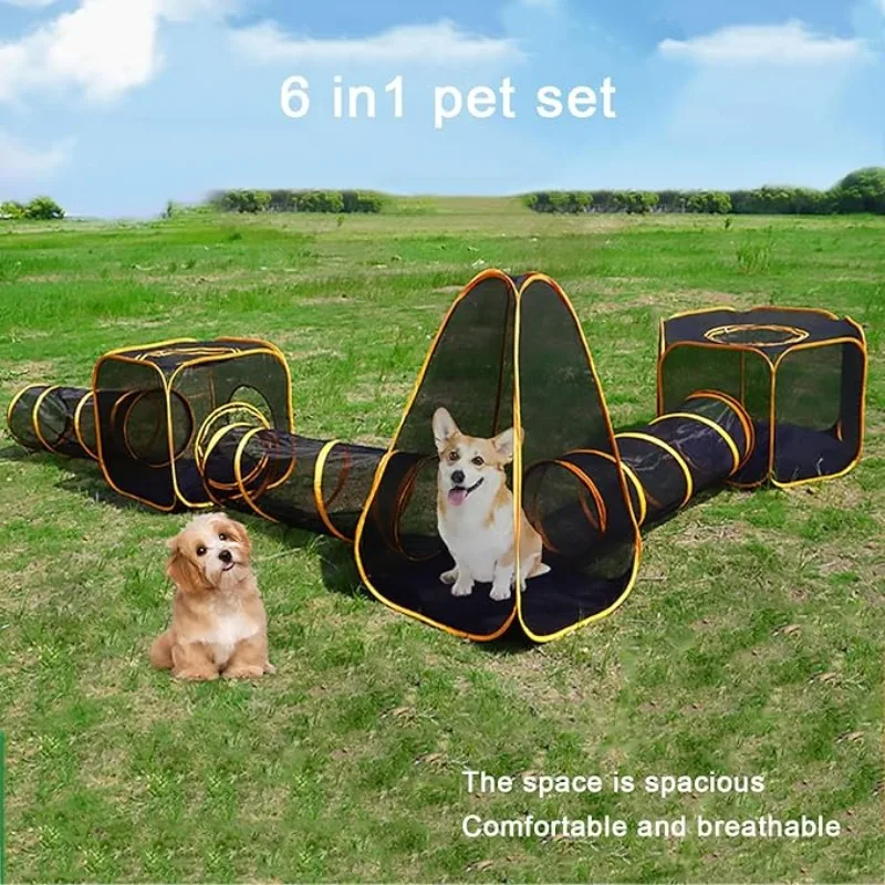 Enclos pour chats 6-en-1 avec  - Outdoor Tent Playhouse avis et prix