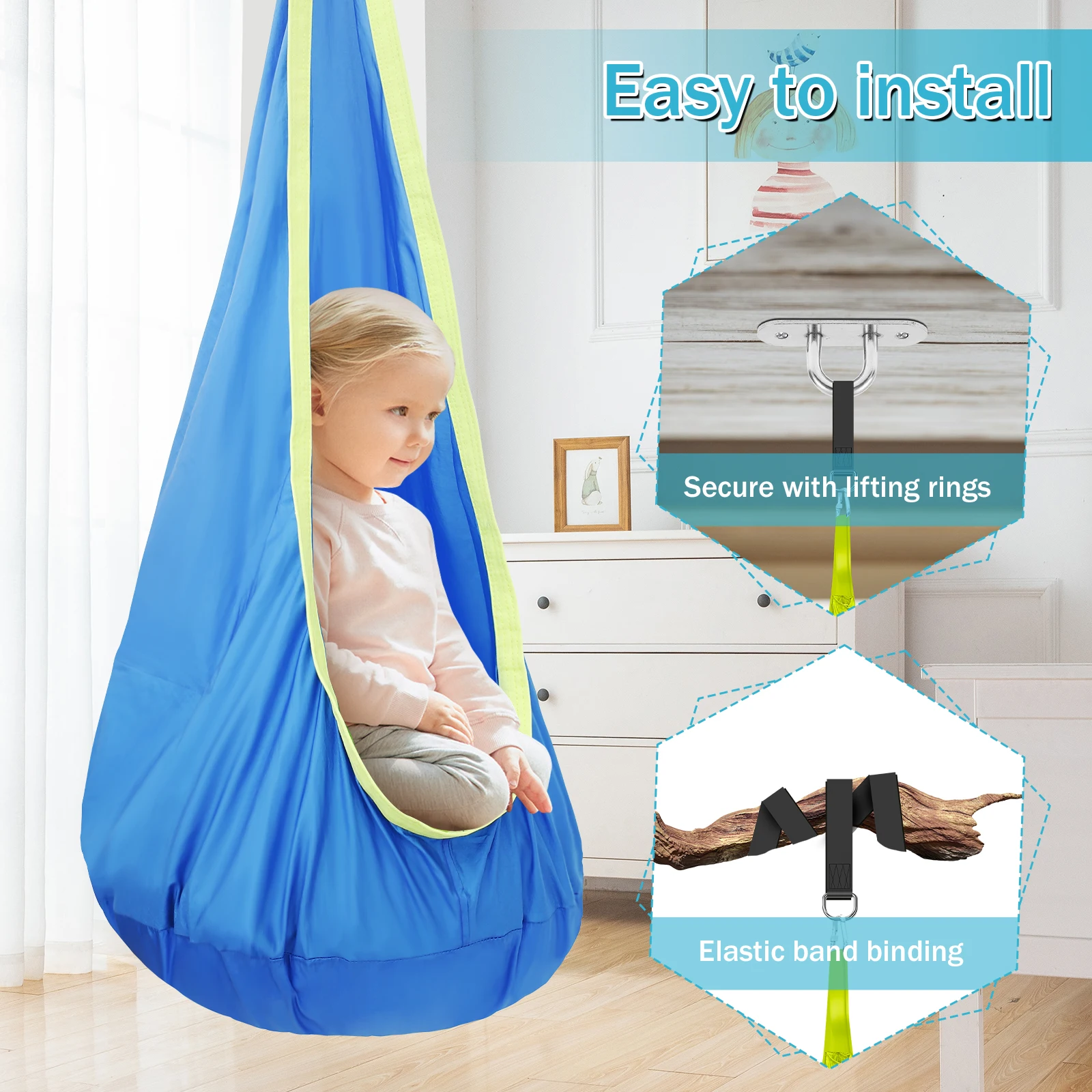 Chaise balancelle sensorielle  - Kids Outdoor Hammock Chair avis et prix
