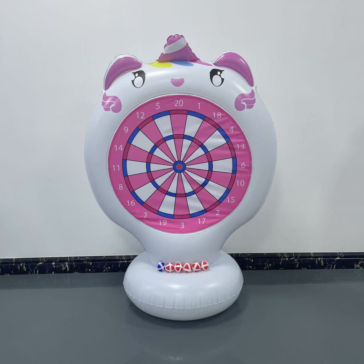 Jeu de lancer licorne gonflabl - Outdoor Kid avis et prix