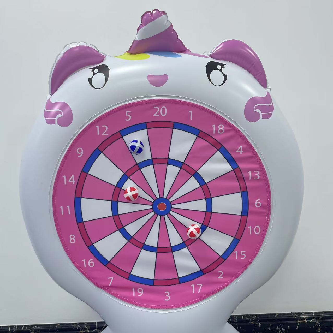 Jeu de lancer licorne gonflabl - Outdoor Kid avis et prix