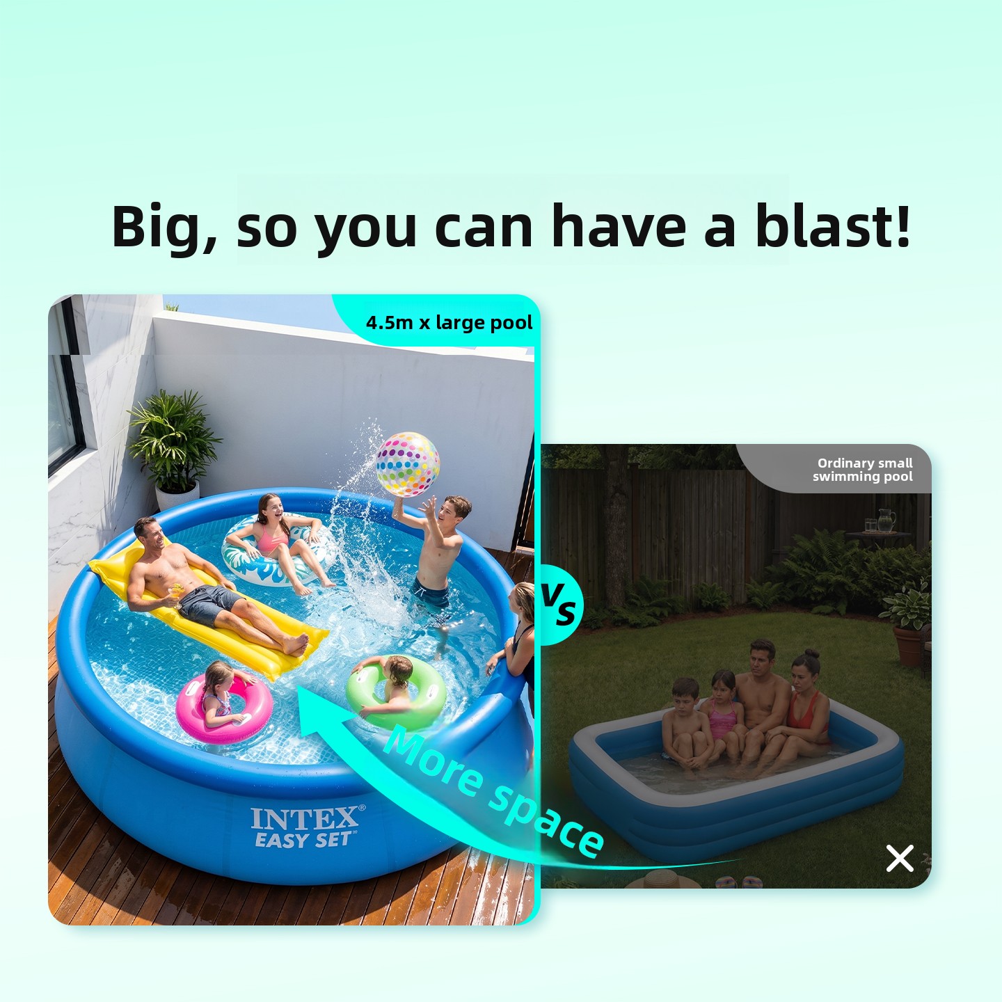 Piscine familiale gonflable su - Kids Outdoor Pool avis et prix