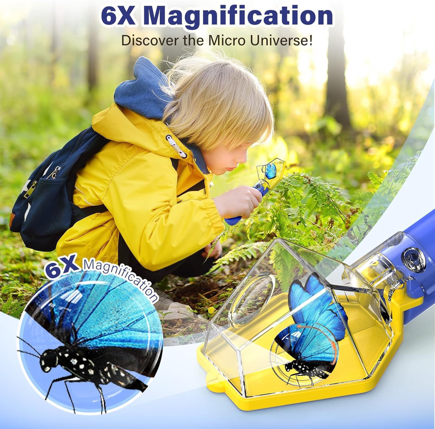 Loupe 6X pour enfants, attrape - Kids Outdoor Nature Toys avis et prix